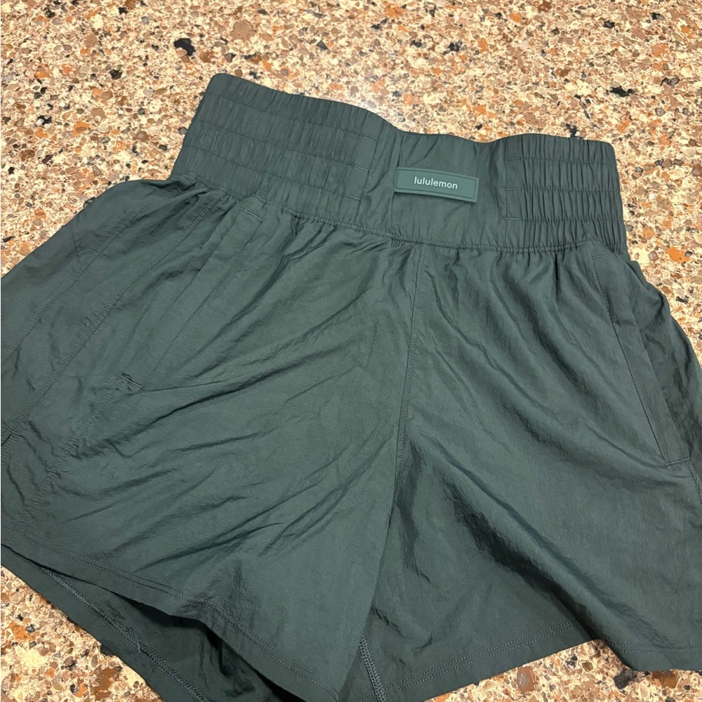 lululemon athletica Women's Deep Green Athletic Shorts